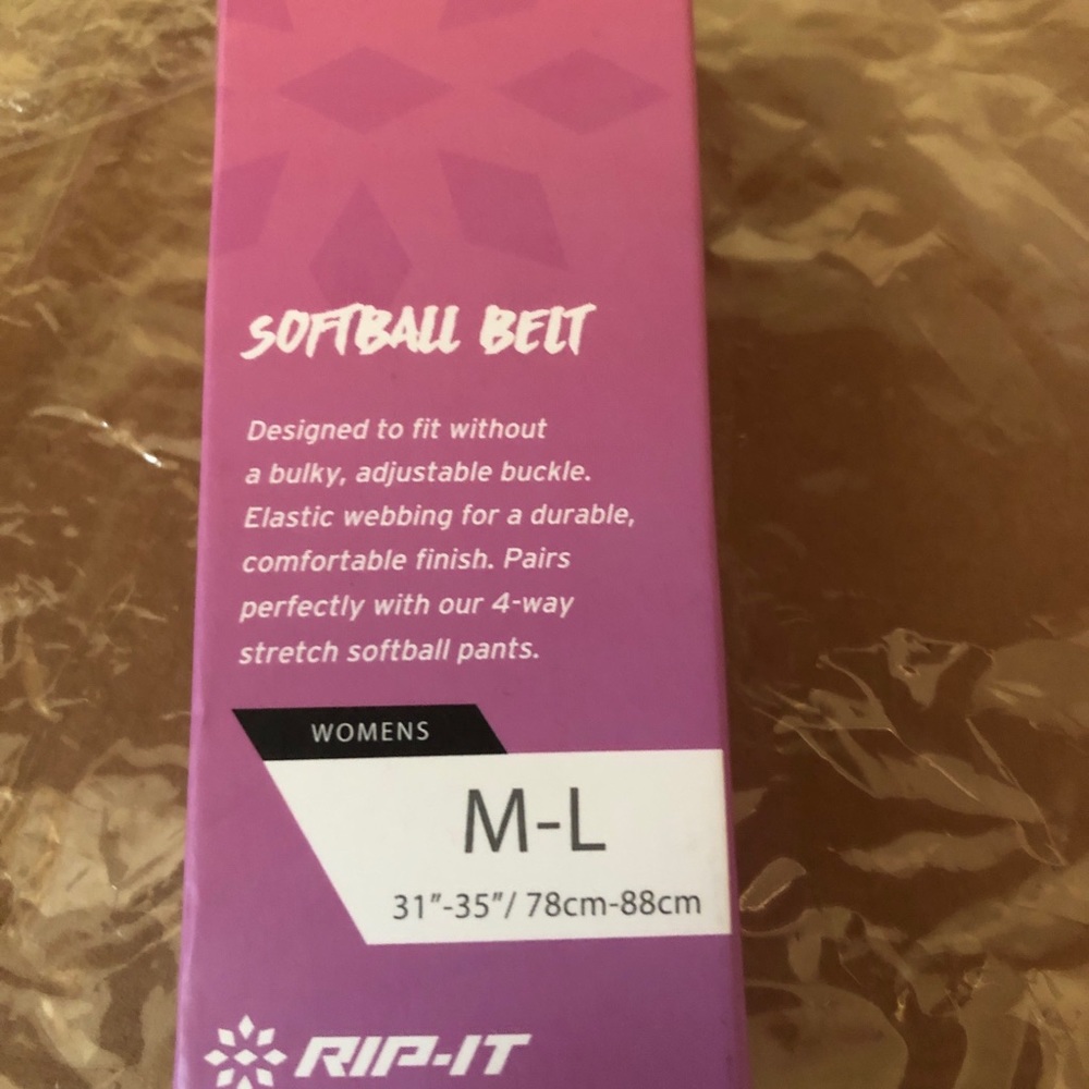Rip-it womens softball belt. M/L. Brand new